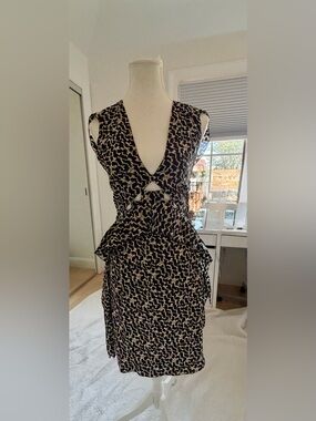 Bottega Veneta Black Ivory Abstract